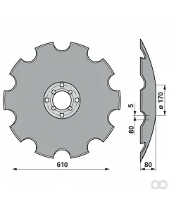 Prillinger - 00240855 - Eggenscheibe Gezahnt Anstelle
