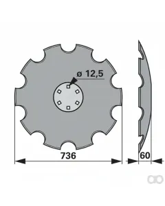 Prillinger - 00240866 - Eggenscheibe Gezahnt Anstelle