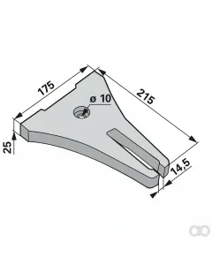 Prillinger - 00240883 - Bodengleitplatte Anstelle Von