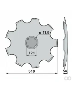 Prillinger - 00240911 - Eggenscheibe Gezahnt Anstelle