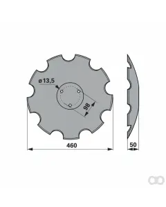 Prillinger - 00240917 - Eggenscheibe Gezahnt Anstelle