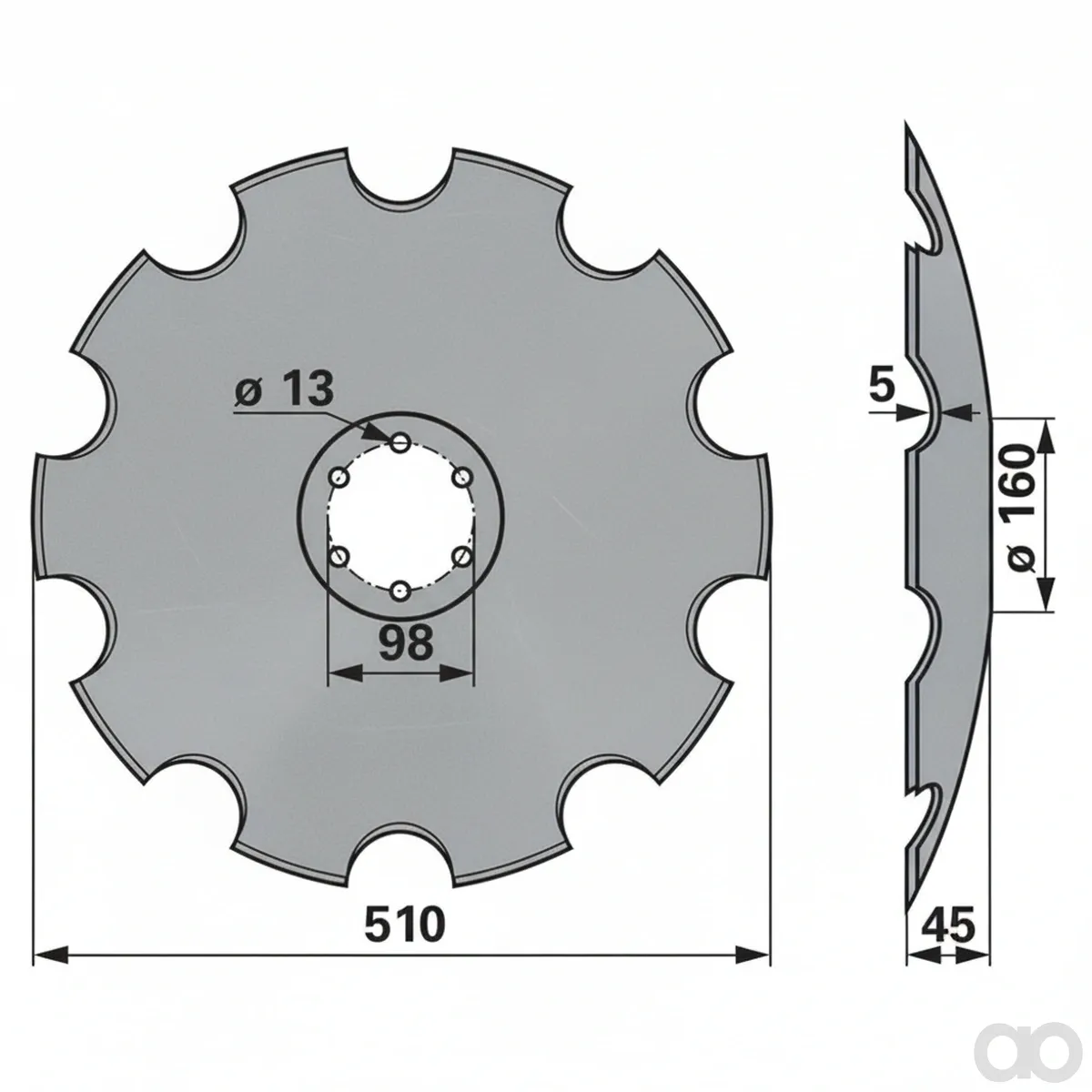 Prillinger - 00240946 - Eggenscheibe Anstelle Von Voge