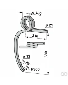 Prillinger - 00241250 - Schwergrubberstiel Gedr. Re An