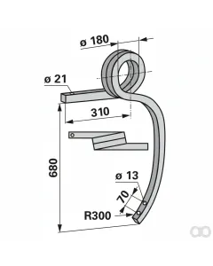 Prillinger - 00241251 - Schwergrubberstiel Gedr. Li An