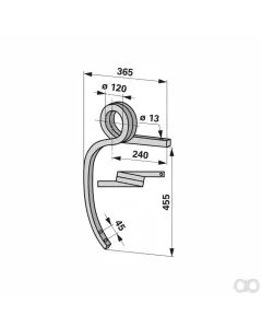 Prillinger - 00241253 - Schwergrubberstiel Stangen Anste
