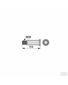 Prillinger - 00241611 - Achse Anstelle Von Lemken 455
