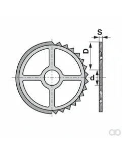 Prillinger - 00250016 - Sternring Ad 470 Bohrung 118 S