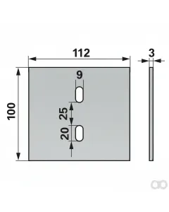 Prillinger - 00250063 - Abstreifblech Anstelle Von Lely