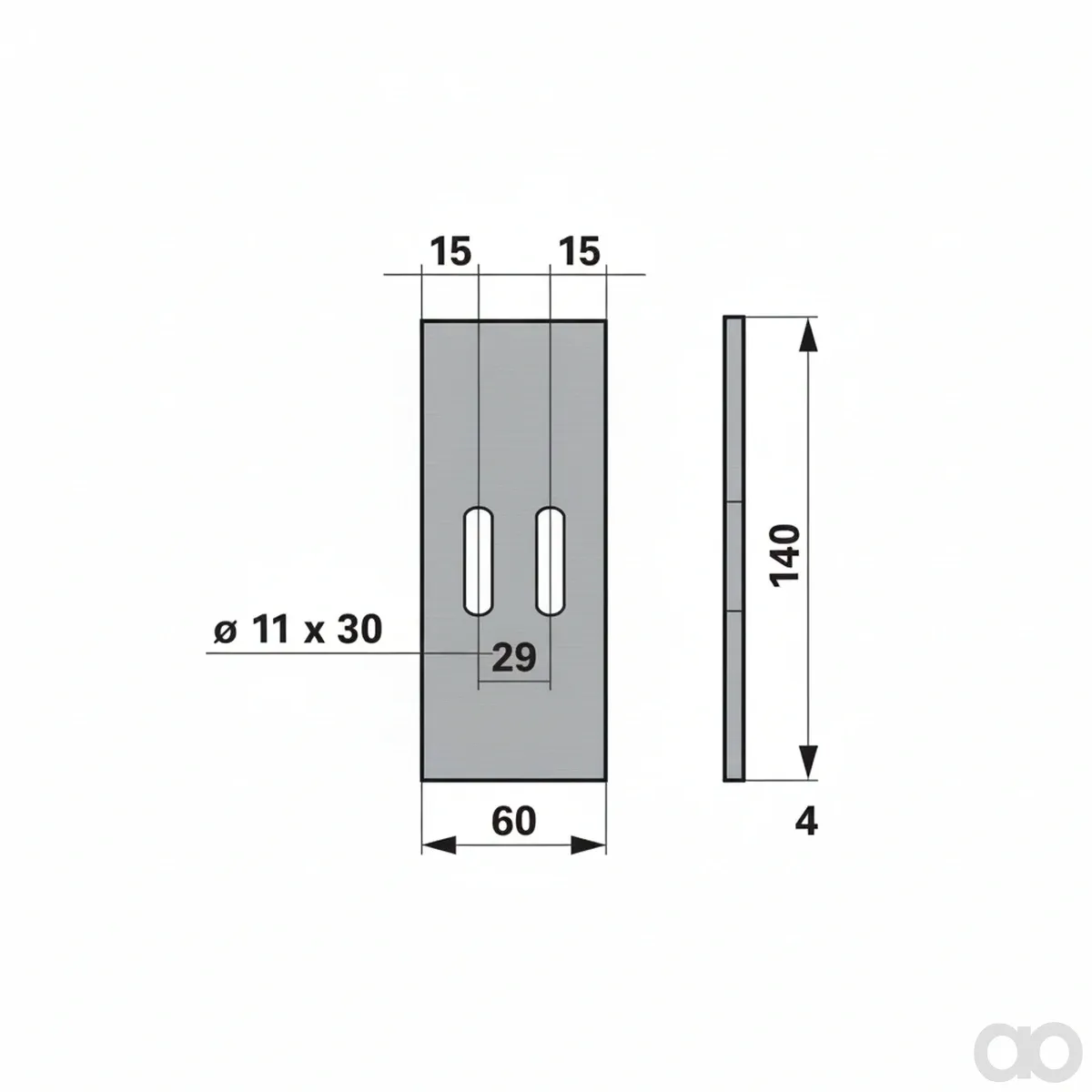 Prillinger - 00250165 - Abstreifblech Anstelle Von 60x
