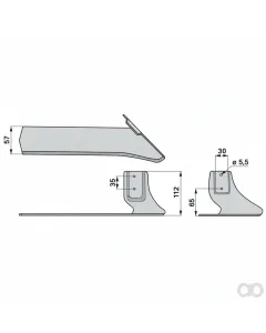 Prillinger - 00260528 - Winkelmesser Rechts Arbeitsbreite
