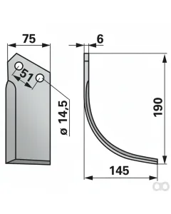 Prillinger - 00270048 - Bogenmesser Rechts Anstelle Von