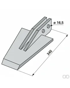 Prillinger - 00270050 - Spatenmesser Arbeitsbreite 205
