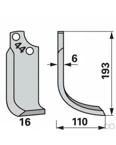 Prillinger - 00270058 - Bogenmesser Rechts Anstelle Von