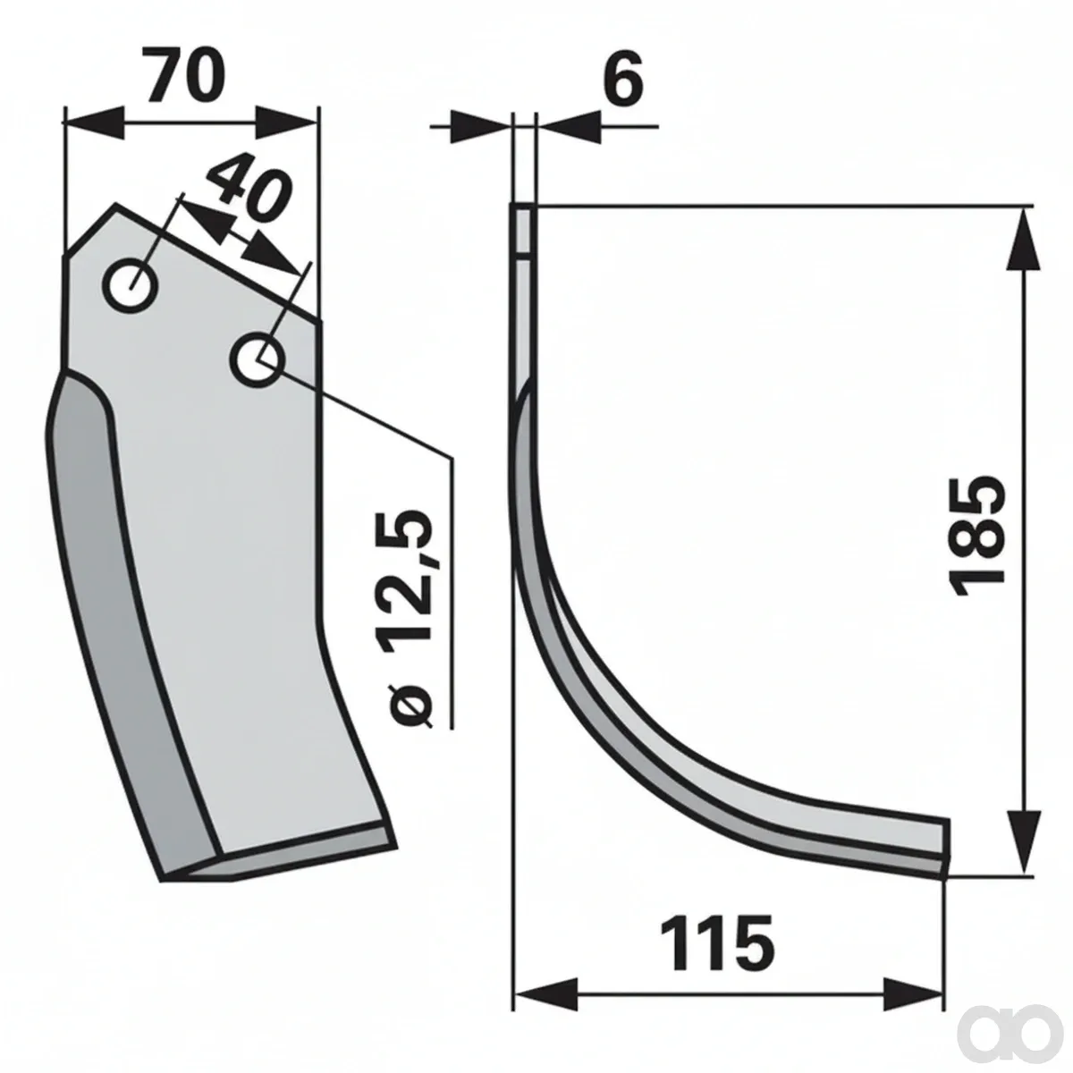 Prillinger - 00270220 - Bogenmesser Rechts Anstelle Von