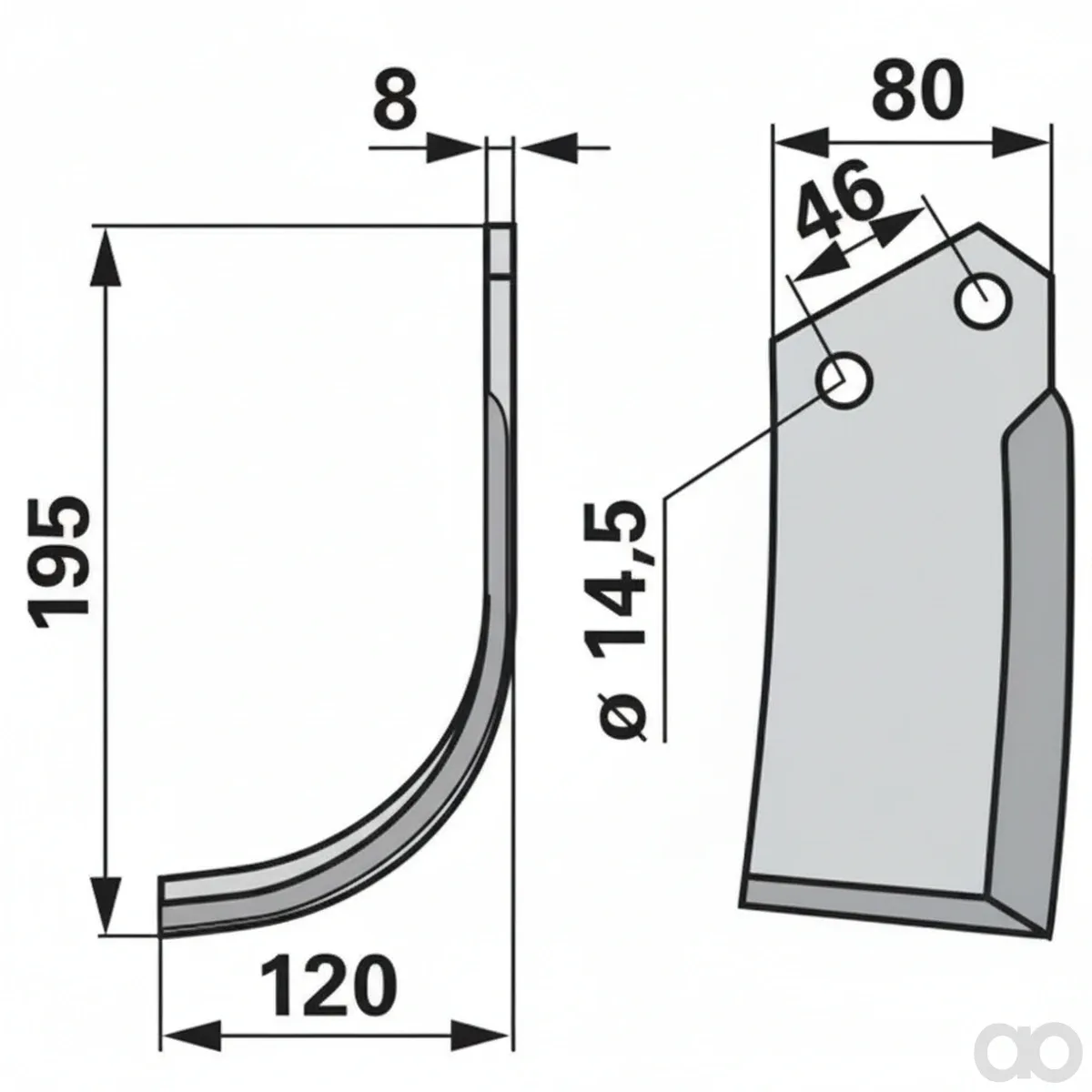 Prillinger - 00270645 - Bogenmesser Stangen Anstelle Von