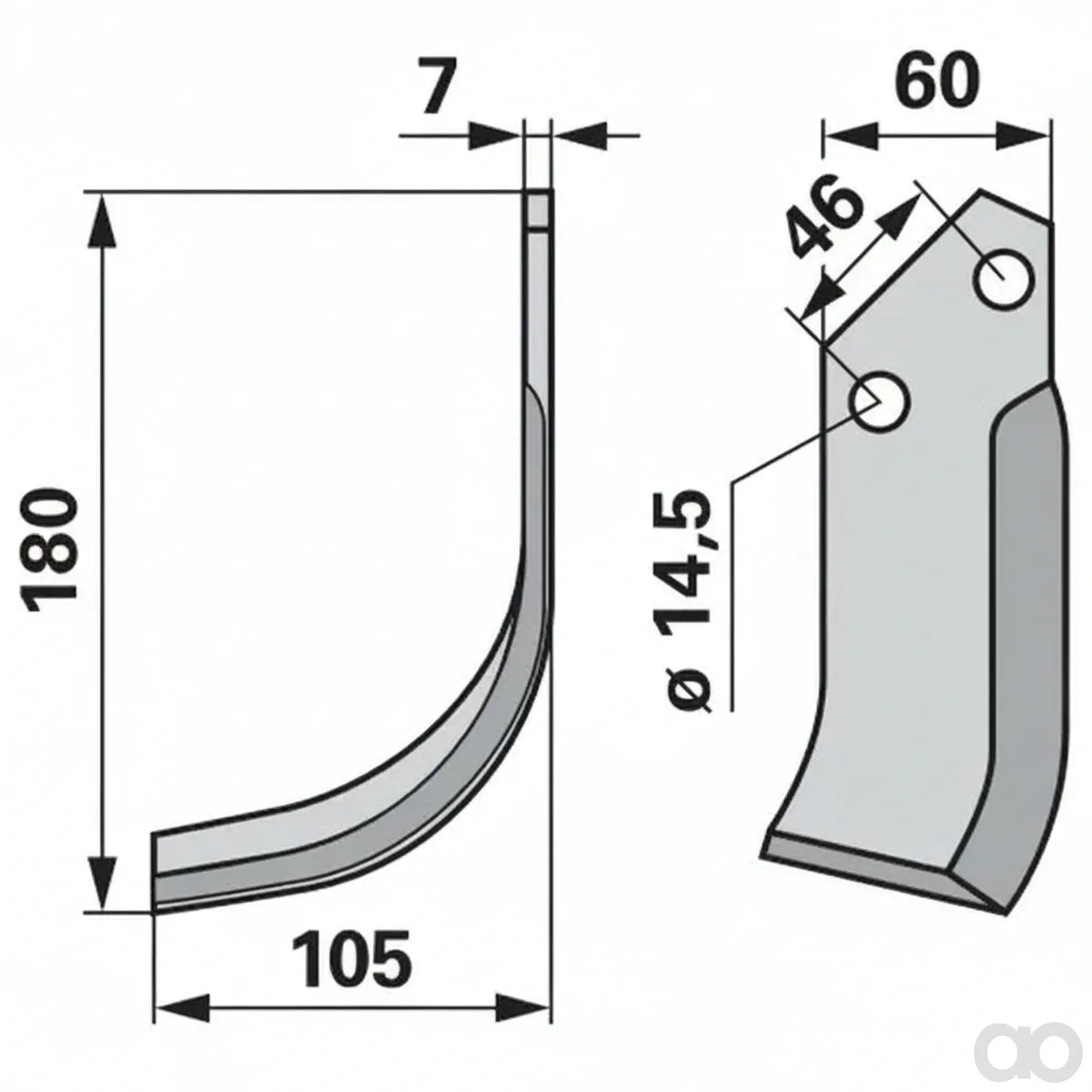 Prillinger - 00270651 - Bogenmesser Stangen Anstelle Von