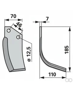Prillinger - 00270728 - Bogenmesser Rechts Anstelle Von