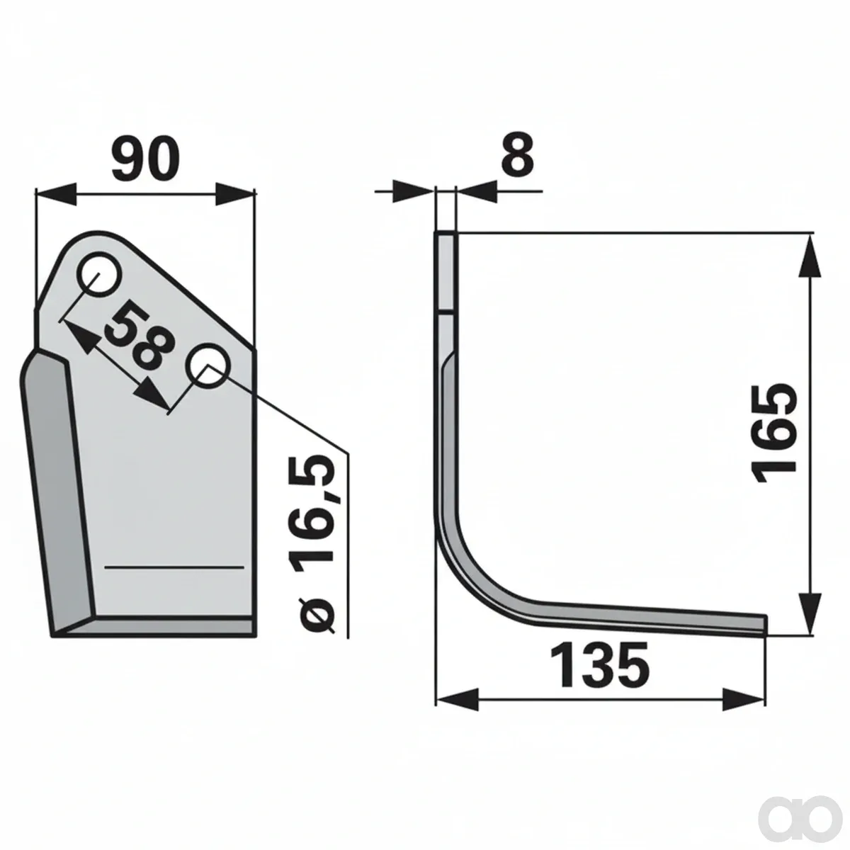 Prillinger - 00270898 - Winkelmesser Rechts Anstelle V