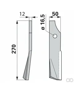Prillinger - 00270903 - Fraesmesser Stangen Anstelle V