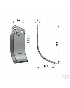 Prillinger - 00270934 - Bogenmesser Rechts Anstelle V