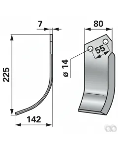 Prillinger - 00270935 - Bogenmesser Stangen Anstelle V