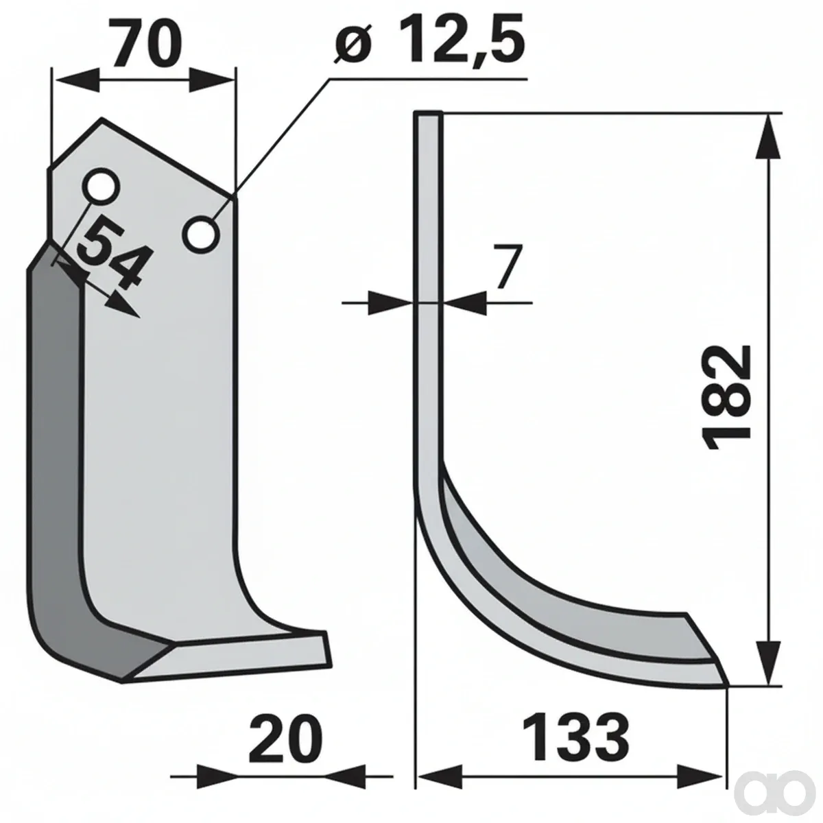 Prillinger - 00271064 - Bogenmesser Rechts Anstelle V