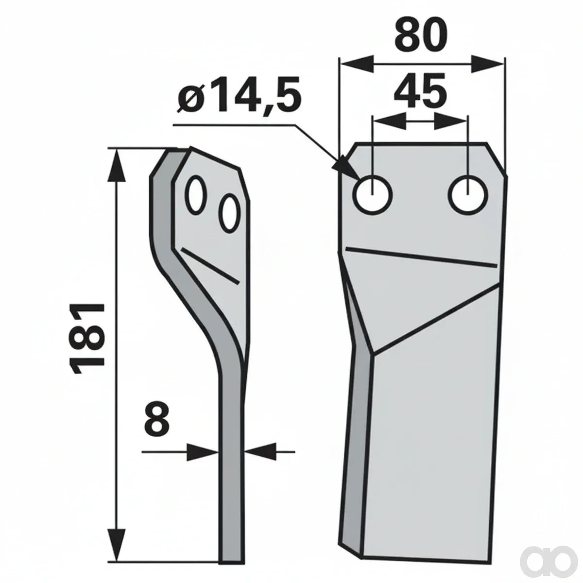 Prillinger - 00271115 - Fraesmesser Stangen Anstelle V