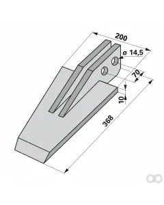 Prillinger - 00271242 - Spaten Arbeitsbreite = 200