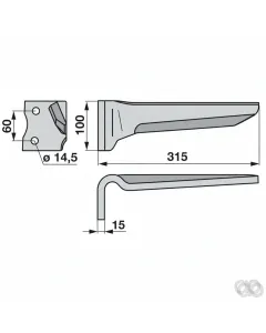Prillinger - 00280135 - Kreiseleggenzinke Stangen Anstelle