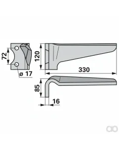 Prillinger - 00280421 - Kreiseleggenzinke Stangen Anstelle