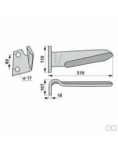 Prillinger - 00281005 - Kreiseleggenzinke Stangen Anstelle