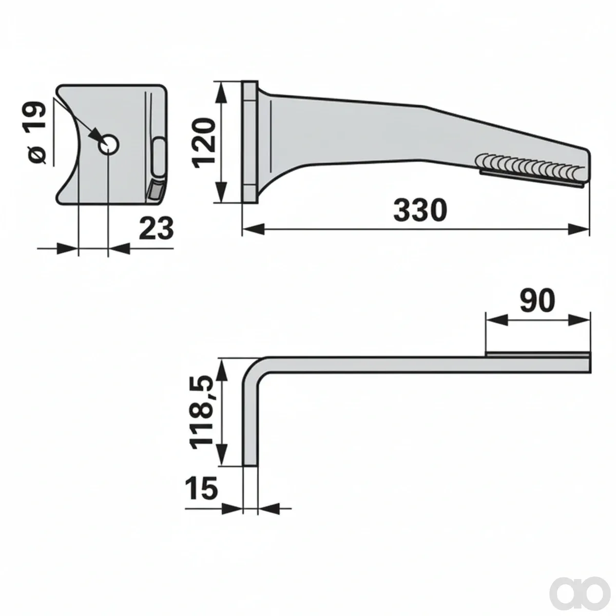 Prillinger - 00281111 - Kreiseleggenzinke Stangen HM Anstelle