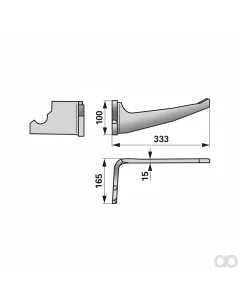 Prillinger - 00281147 - Kreiselgrubberzinke Stangen Anstelle
