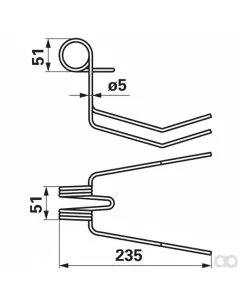 Prillinger - 00310395 - Saatstriegelzinke Anstelle Von