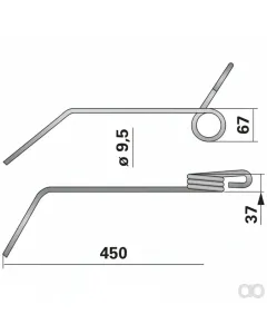 Prillinger - 00310603 - Saatstriegelzinke Rechts Anstelle