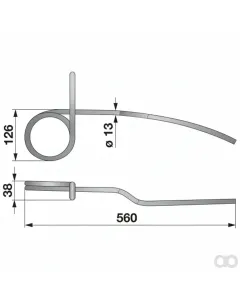Prillinger - 00310631 - Saatstriegelzinke Rechts Anstelle