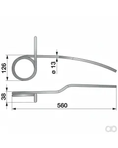 Prillinger - 00310632 - Saatstriegelzinke Stangen Anstelle