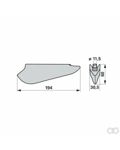 Prillinger - 00310726 - Drillschare Anstelle Maschio Gaspardo