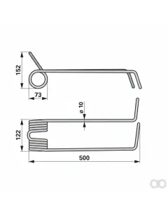 Prillinger - 00310746 - Saatstriegelzinke Anstelle Kuhn