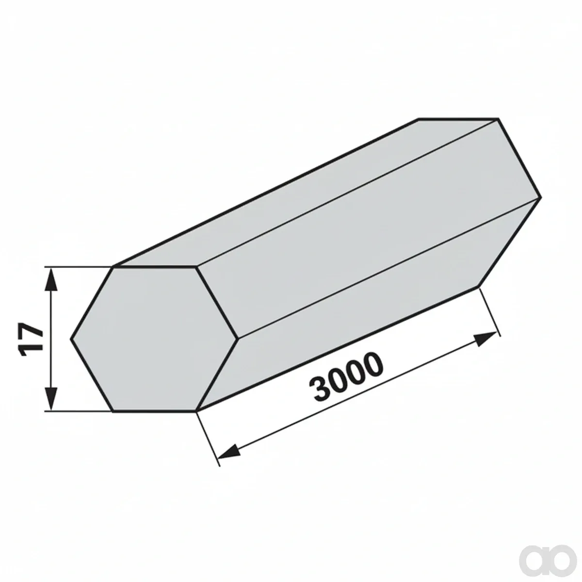 Prillinger - 00310845 - Sechskantwelle D = 17 mm