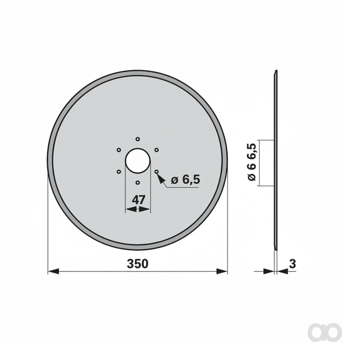 Prillinger - 00310874 - Saescheibe Anstelle Kuhn Fla260