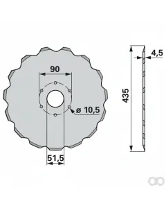Prillinger - 00310880 - Saescheibe Anstelle Kinze Gd126