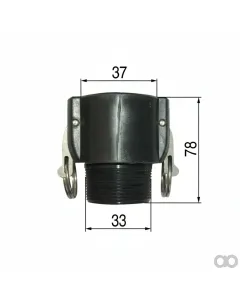 Prillinger - 00340269 - Fixloc Mutterteil Mit AG 1 Zoll