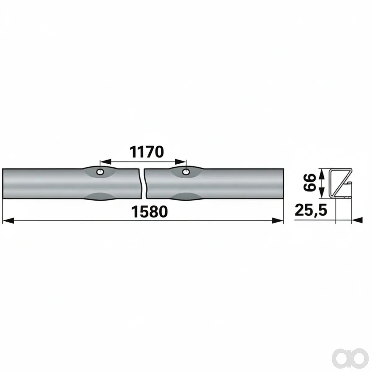 Prillinger - 00364353 - Spezialprofil Laenge 1580 Mm An