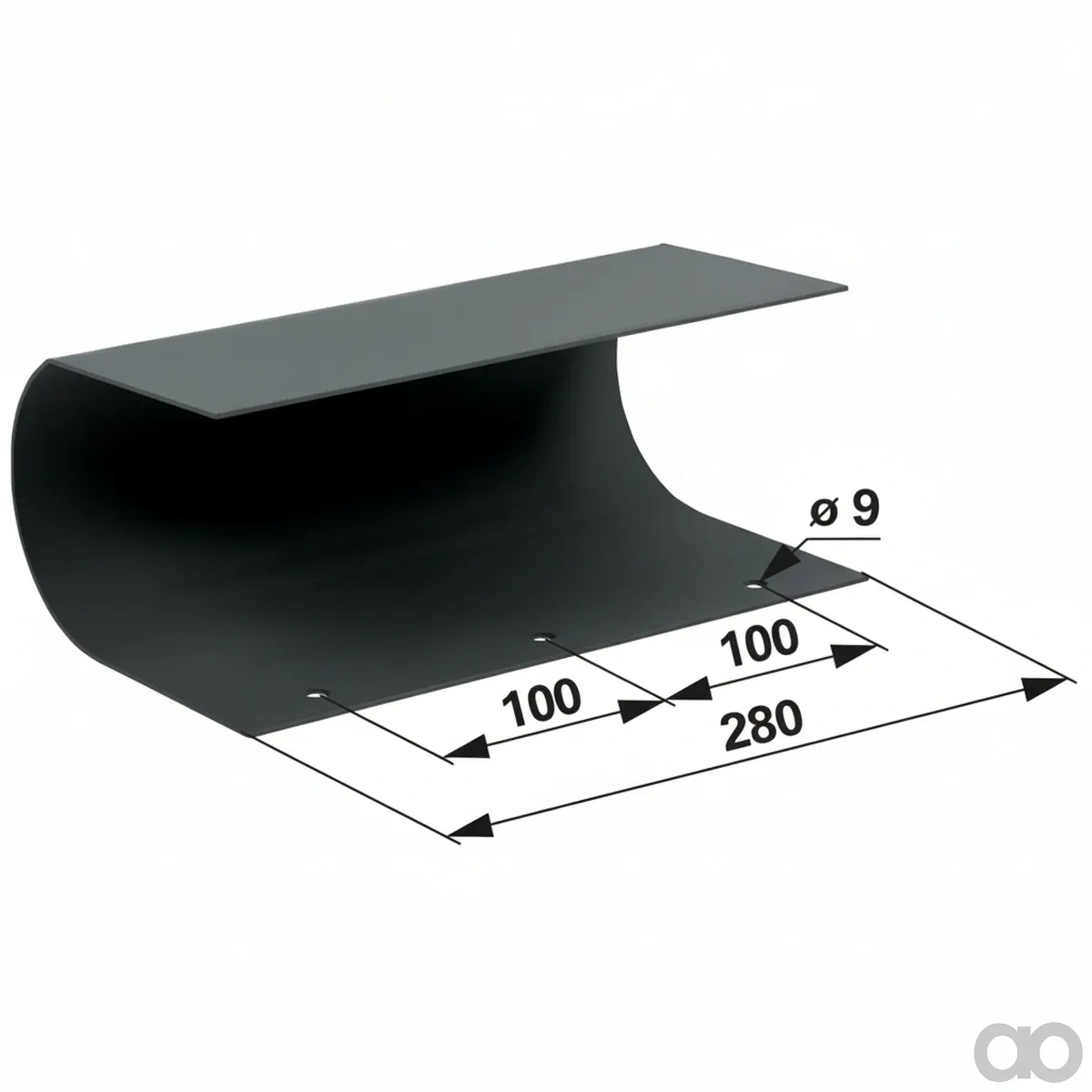 Prillinger - 00364368 - Endblech Aussen 280 Mm Anstelle