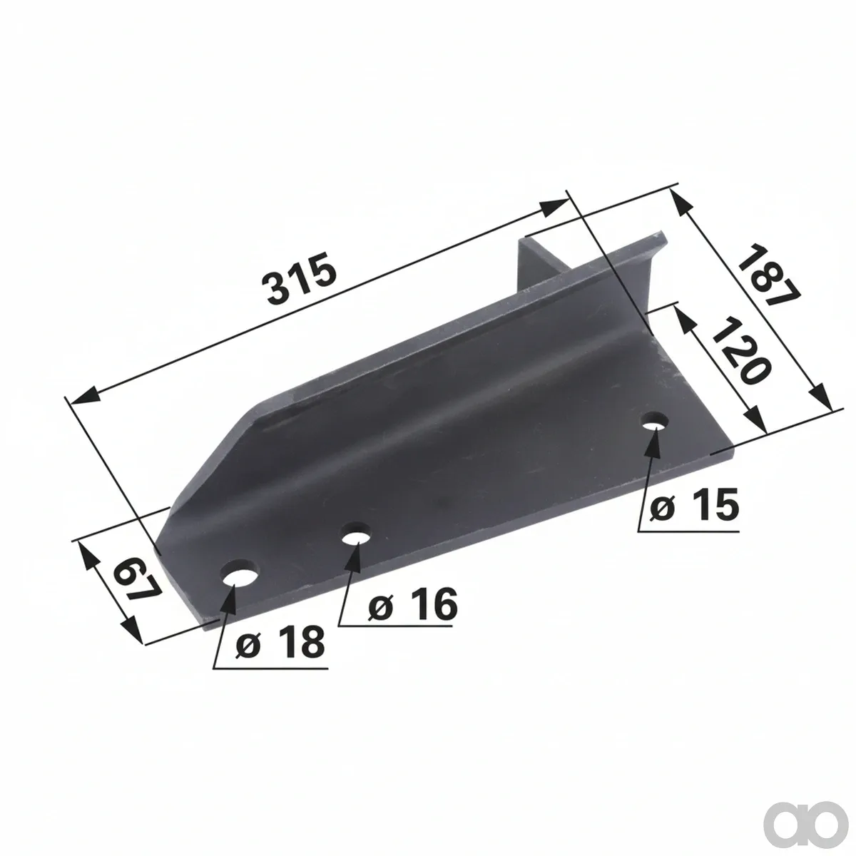 Prillinger - 00364397 - Wurfschaufel Kurz 315 Mm Anste