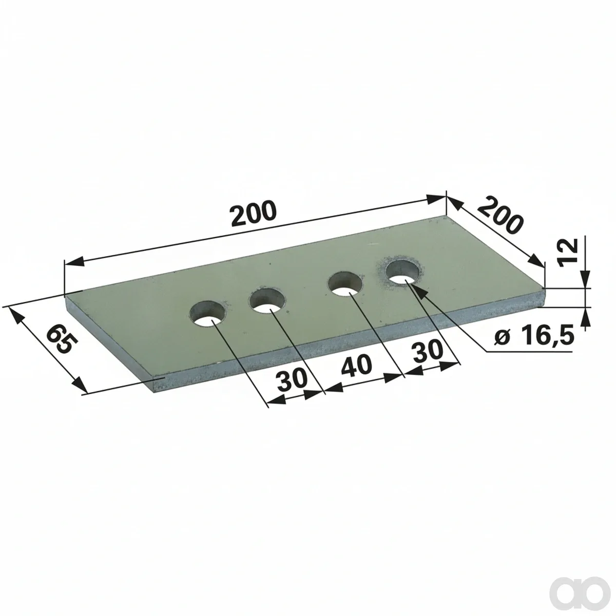 Prillinger - 00364403 - Schraubzinken 200X65X12, Zu Te