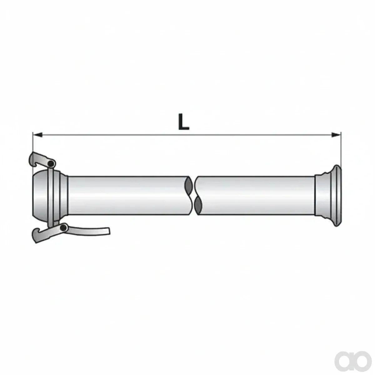 Prillinger - 00380300 - Saugrohr Gerade Bauer Komplett