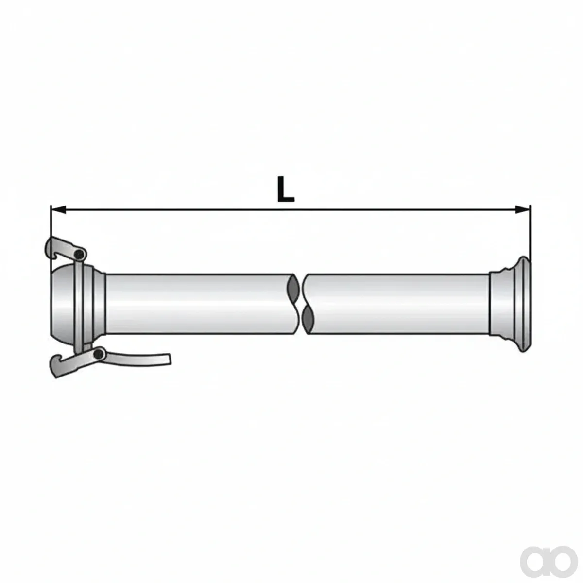 Prillinger - 00380301 - Saugrohr Gerade Bauer Komplett