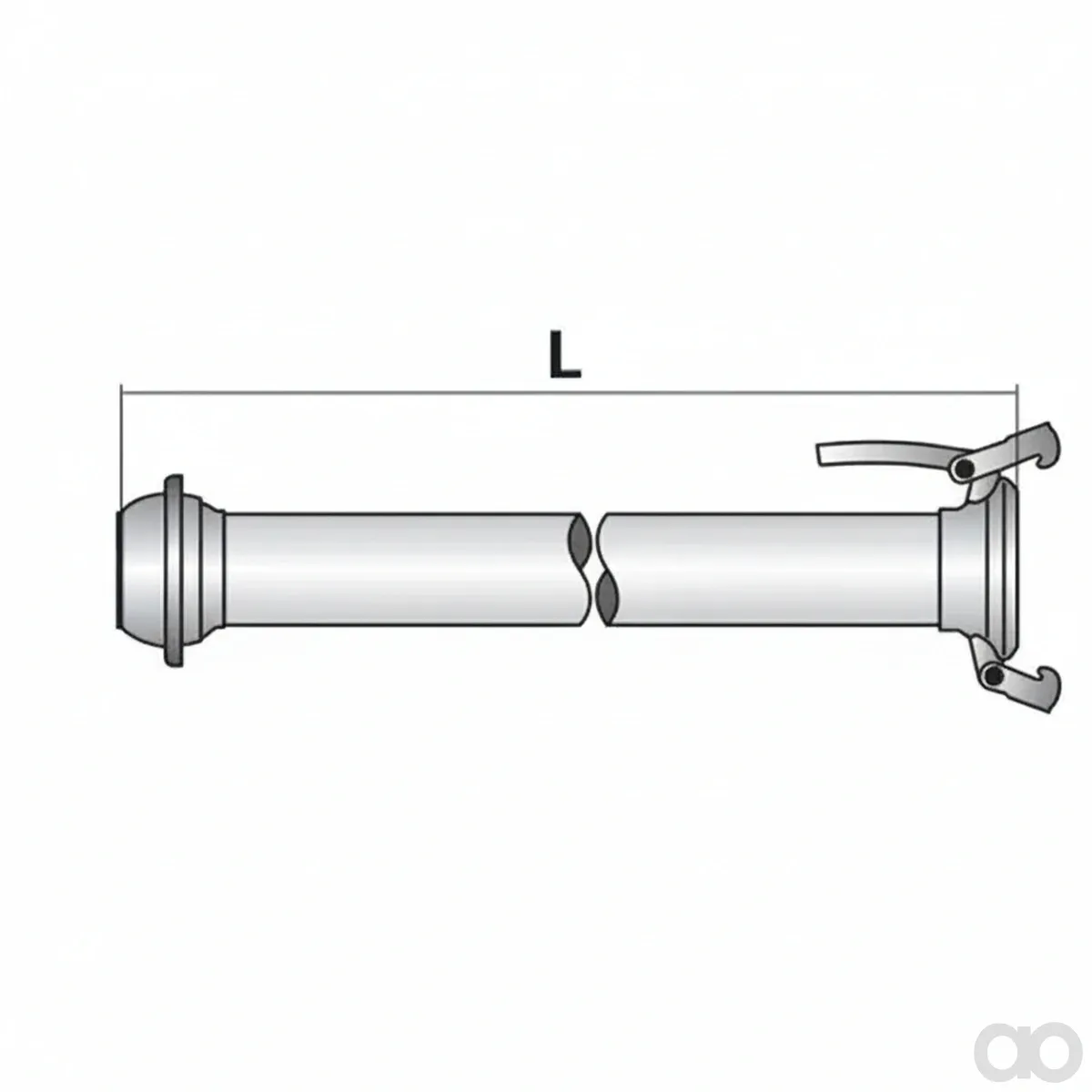 Prillinger - 00380382 - Saugrohr Gerade Ital. Komplett